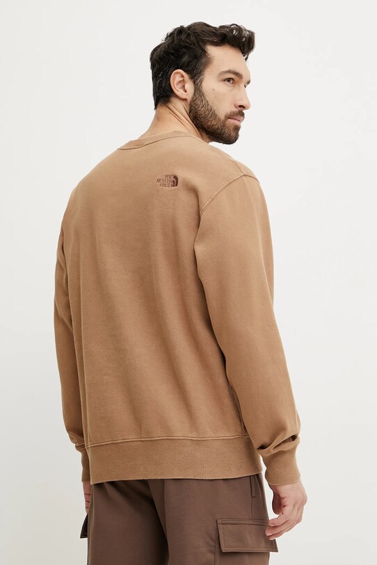 Ρούχα Βαμβακερή μπλούζα The North Face Nature Relaxed NF0A8BW06IH1 καφέ