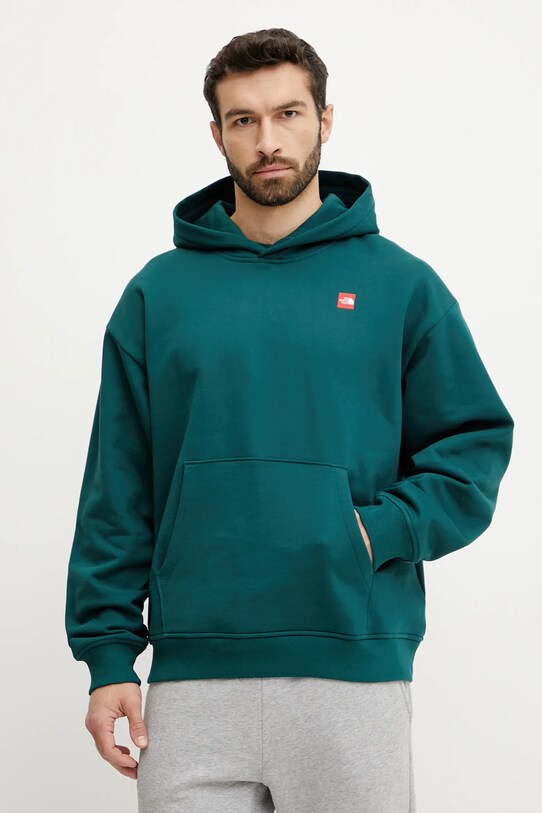 Ρούχα Βαμβακερή μπλούζα The North Face Axys NF0A8C1Q6GI1 πράσινο