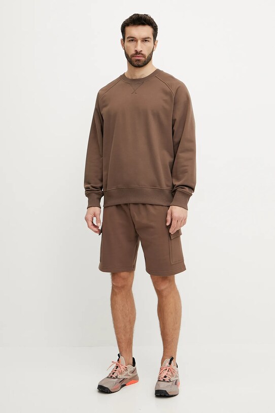 Βαμβακερή μπλούζα The North Face Relaxed NF0A8C361OI1 καφέ SS25