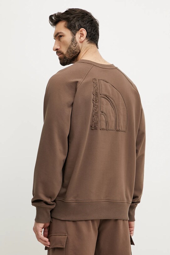 Ρούχα Βαμβακερή μπλούζα The North Face Relaxed NF0A8C361OI1 καφέ