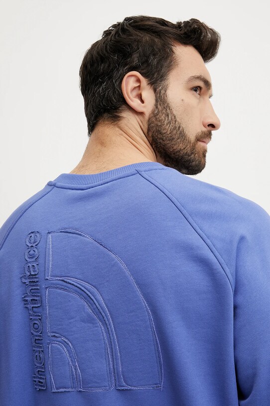 Βαμβακερή μπλούζα The North Face Relaxed μωβ NF0A8C366IF1