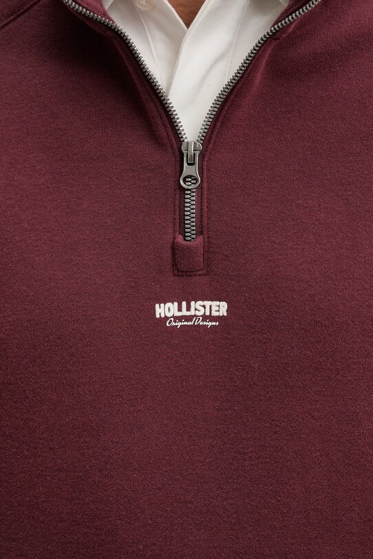 Μπλούζα Hollister Co. μπορντό KI322.5005.520
