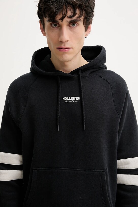 Ρούχα Μπλούζα Hollister Co. KI322.5006.900 μαύρο