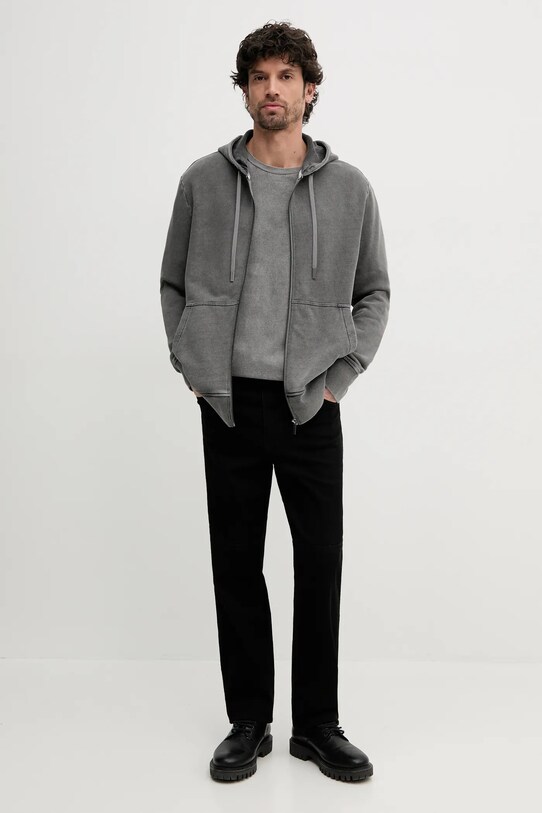 Βαμβακερή μπλούζα MICHAEL Michael Kors UR552JL5DC γκρί SS25