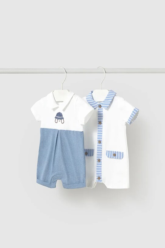 Βρεφικά φορμάκια Mayoral Newborn 2-pack Βρεφικό προϊόν μπλε 1705.1B.Newborn.PPYH
