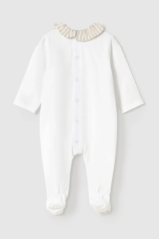 Φόρμες με φουφούλα μωρού Mayoral Newborn 1747.2A.Newborn.PPYH λευκό SS25