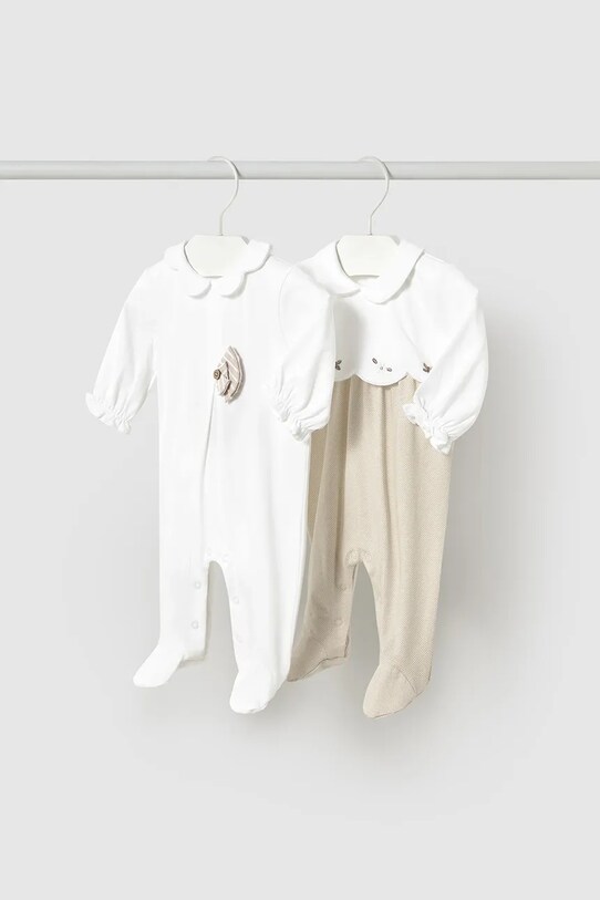 Φόρμες με φουφούλα μωρού Mayoral Newborn 2-pack Βρεφικό προϊόν καφέ 1751.2D.Newborn.PPYH