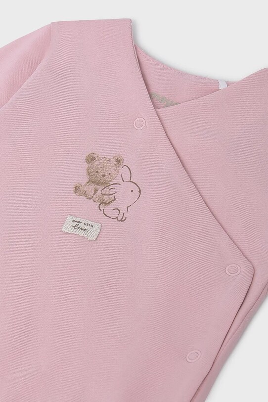 Φόρμες με φουφούλα μωρού Mayoral Newborn 9907.G.1A.Newborn.PPYH ροζ SS25