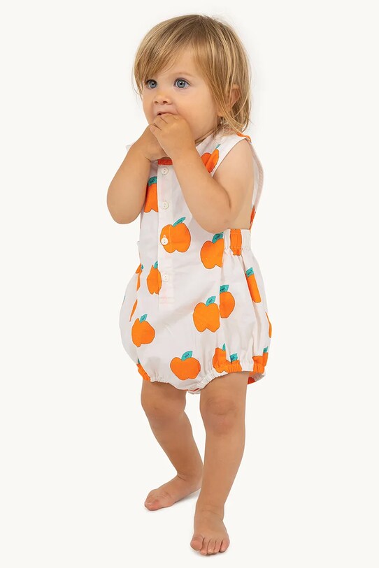Βαμβακερά φορμάκια για μωρά Tinycottons APPLES WOVEN BODY μπεζ SS25.200