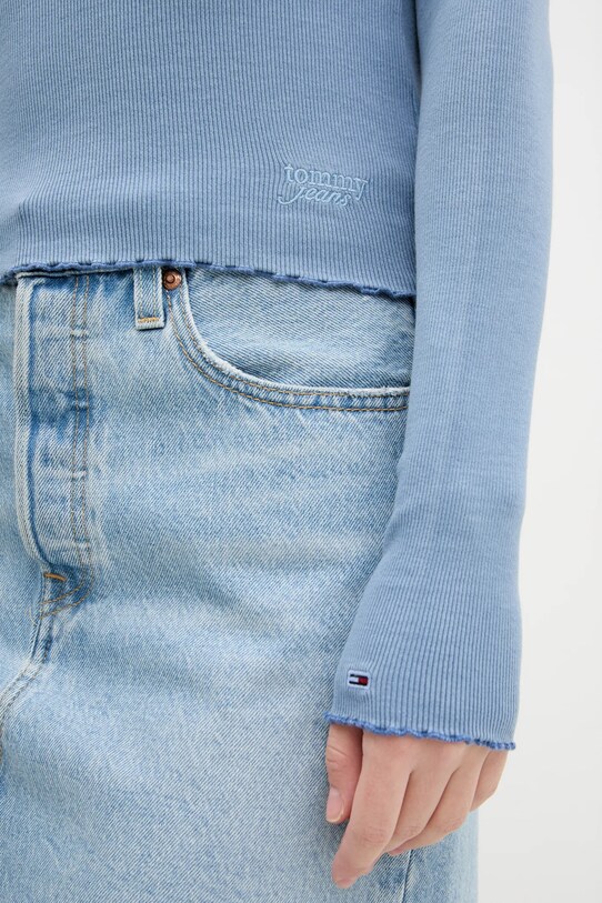 Μακρυμάνικο Tommy Jeans DW0DW20236 μπλε