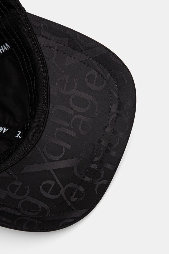 Βαμβακερό καπέλο του μπέιζμπολ Armani Exchange μαύρο XW000311.AF10852
