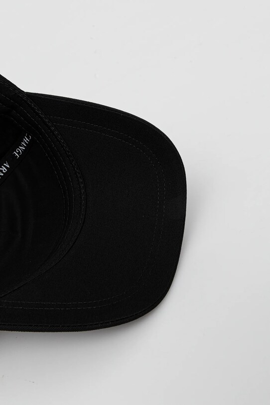 Βαμβακερό καπέλο του μπέιζμπολ Armani Exchange μαύρο XW000956.AF13848.NOS