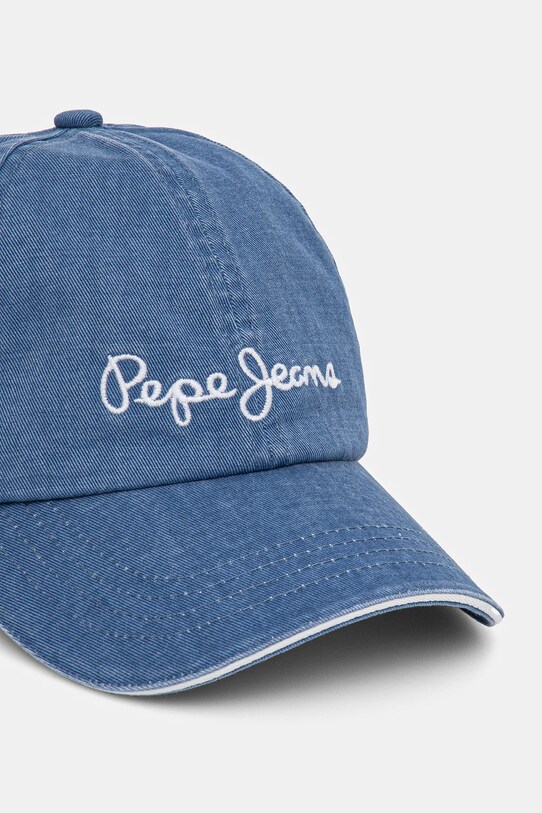 Βαμβακερό καπέλο του μπέιζμπολ Pepe Jeans WEI CAP PL040364 μπλε SS25