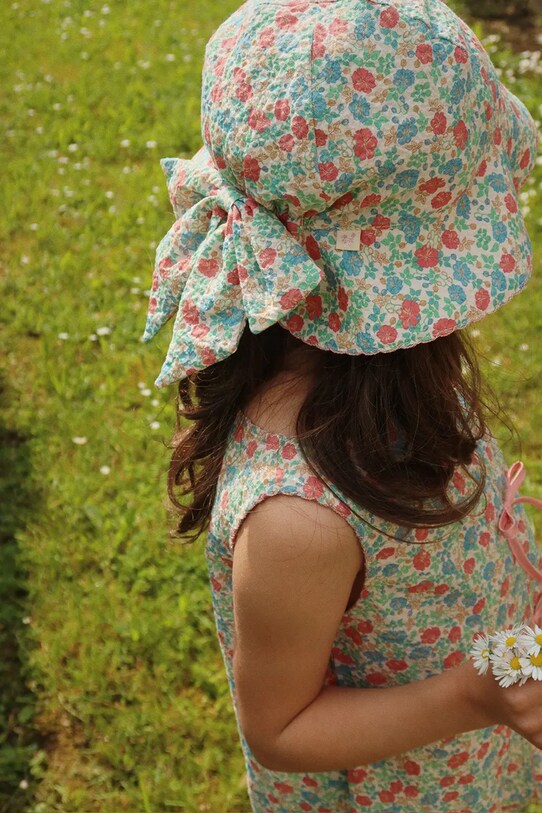 Παιδικό καπέλο Konges Sløjd ELIN BOW SUN HAT GOTS KS102732