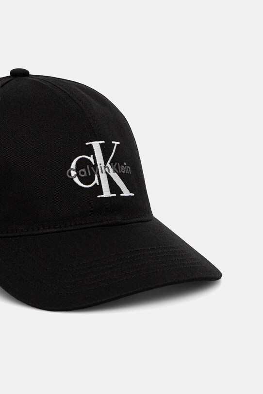 Βαμβακερό καπέλο του μπέιζμπολ Calvin Klein Jeans LV04G5004G μαύρο SS25