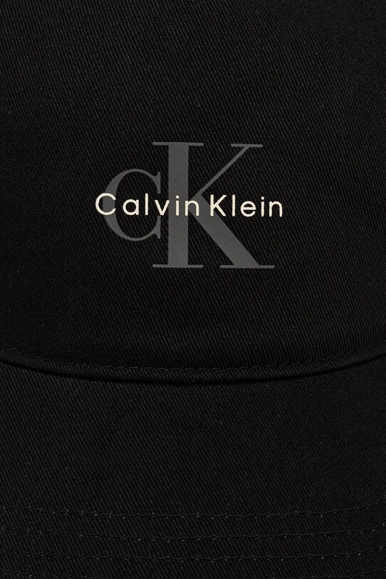 Βαμβακερό καπέλο του μπέιζμπολ Calvin Klein Jeans LV04G5032G μαύρο SS25