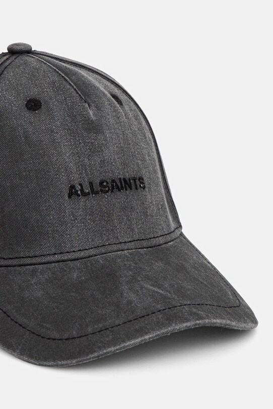 Βαμβακερό καπέλο του μπέιζμπολ AllSaints 29AS200855 γκρί SS25
