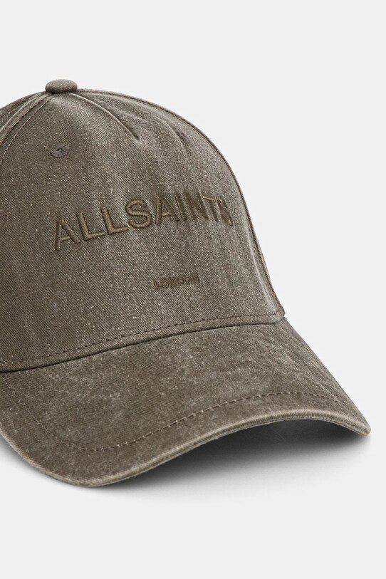 Βαμβακερό καπέλο του μπέιζμπολ AllSaints 29AS200865 πράσινο SS25