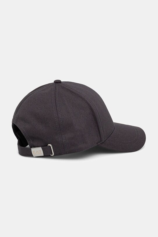 Αξεσουάρ Βαμβακερό καπέλο του μπέιζμπολ EA7 Emporio Armani AF11989.7X000005 γκρί