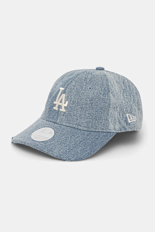 Τζιν καπέλο μπέιζμπολ New Era απλικέ μπλε 60595376