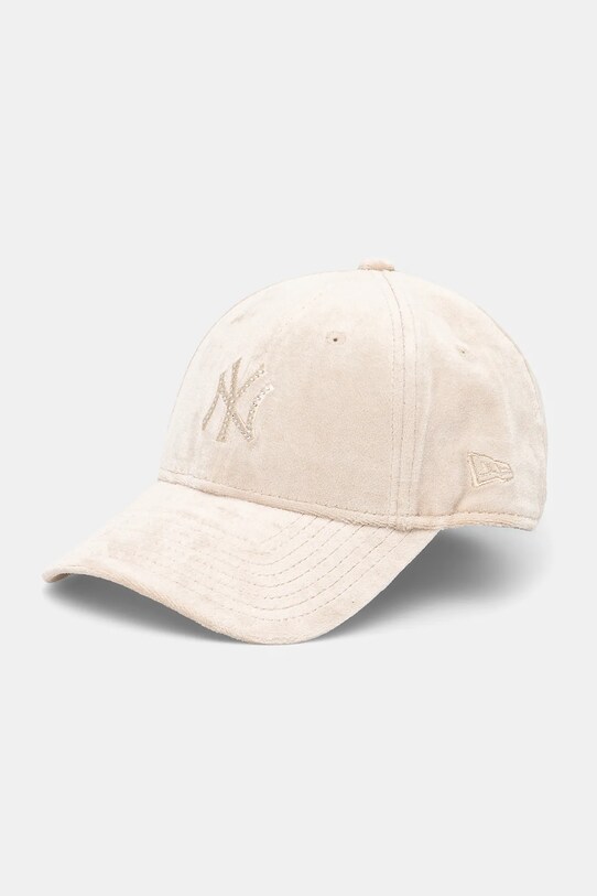 Βελουτέ καπέλο μπέιζμπολ New Era άλλο μπεζ 60595352