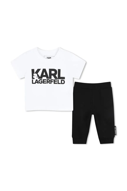 Παιδικό βαμβακερό σετ Karl Lagerfeld Z30506.86.108 λευκό SS25