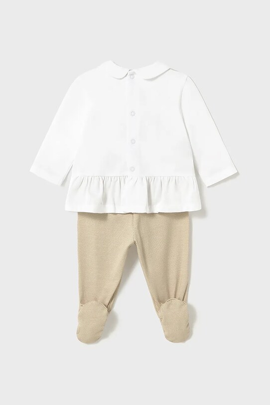 Βρεφικό βαμβακερό σετ Mayoral Newborn 1586.2D.Newborn.PPYH καφέ SS25