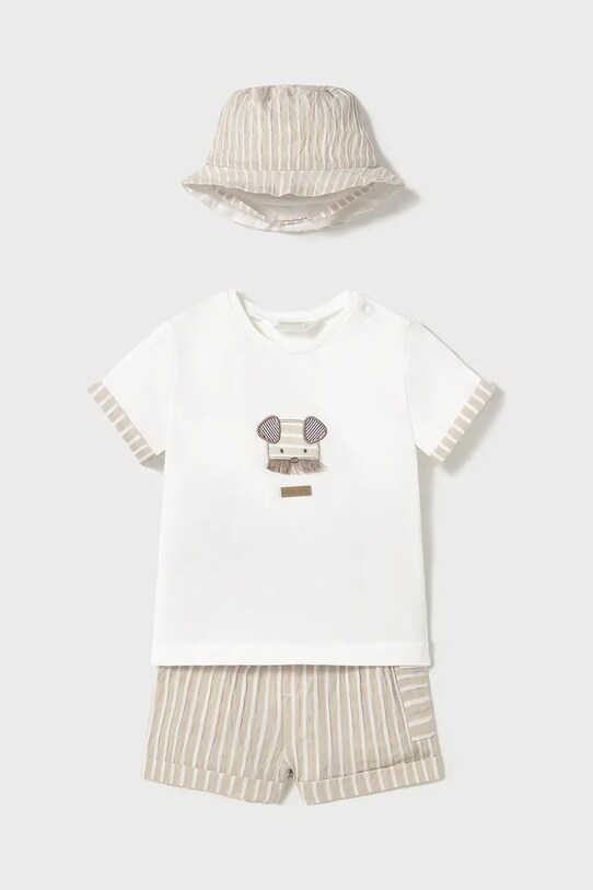 Σετ μωρού Mayoral Newborn με μοτίβο μπεζ 1201.1B.Newborn.PPYH
