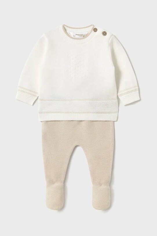 Σετ μωρού Mayoral Newborn 2-pack βαμβάκι μπεζ 1556.1E.Newborn.PPYH