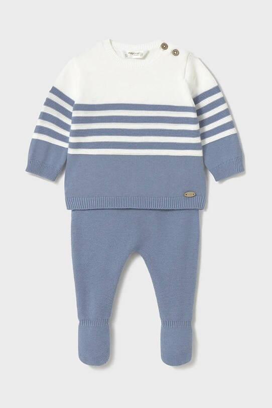 Σετ μωρού Mayoral Newborn 2-pack βαμβάκι μπλε 1556.1E.Newborn.PPYH