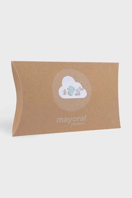 Σετ μωρού Mayoral Newborn 4-pack 9910.1A.Newborn.PPYH τιρκουάζ