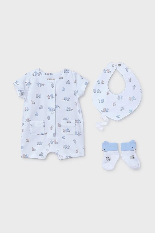 Σετ μωρού Mayoral Newborn 4-pack με μοτίβο μπλε 9910.1A.Newborn.PPYH