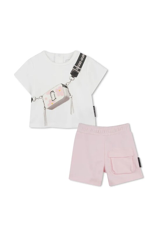 Βρεφικό βαμβακερό σετ Marc Jacobs στάμπα ροζ W60516.86.94