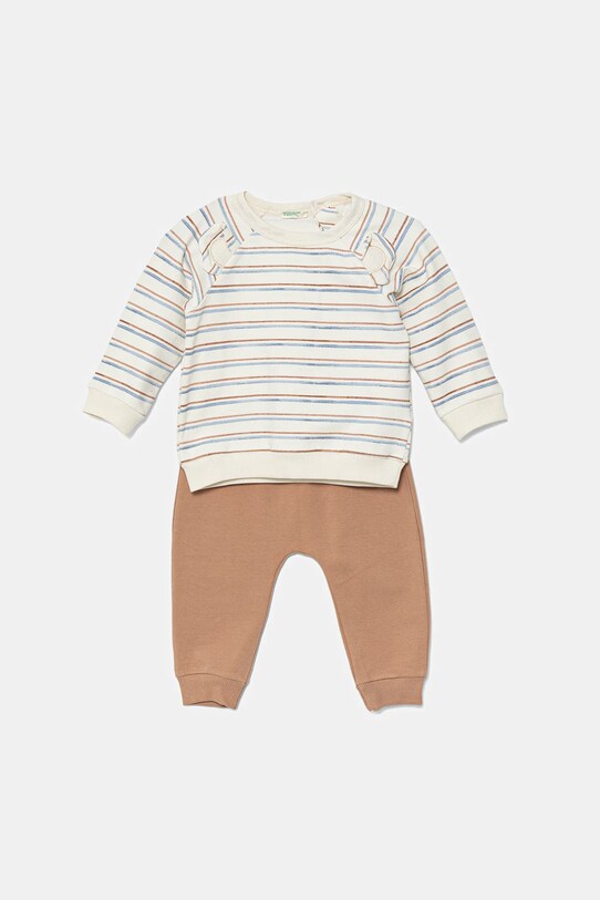 Βρεφική φόρμα United Colors of Benetton με μοτίβο καφέ 37TGAK00J.W.Seasonal
