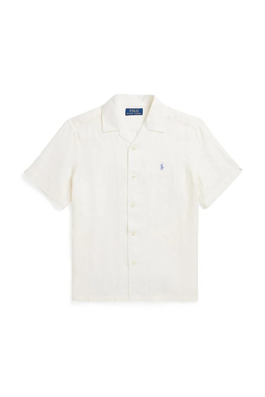 Παιδικό λινό πουκάμισο Polo Ralph Lauren casual λευκό 323964585001