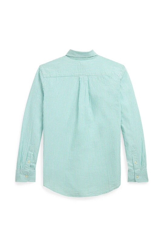 Παιδικό βαμβακερό πουκάμισο Polo Ralph Lauren 323964692002 τιρκουάζ SS25