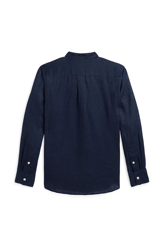 Παιδικό λινό πουκάμισο Polo Ralph Lauren 323964592001 σκούρο μπλε SS25