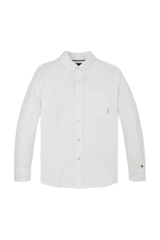 Πουκάμισο Tommy Hilfiger KB0KB09550.PPYA λευκό SS25