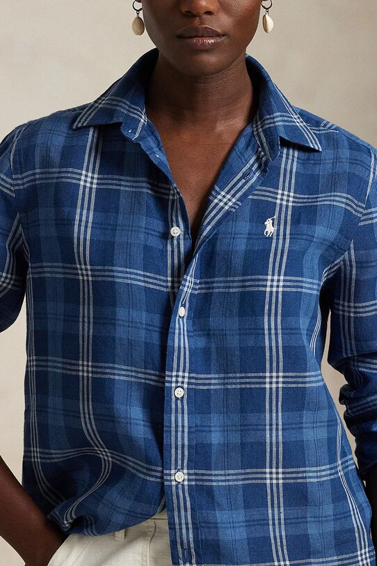 Πουκάμισο από λινό Polo Ralph Lauren πολύχρωμο 211970733