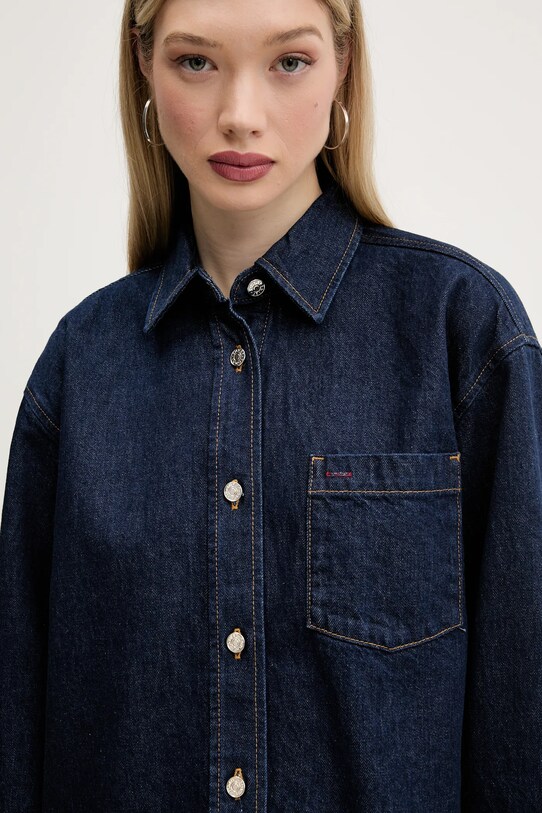 Τζιν μπουφάν Tommy Jeans σκούρο μπλε DW0DW20567