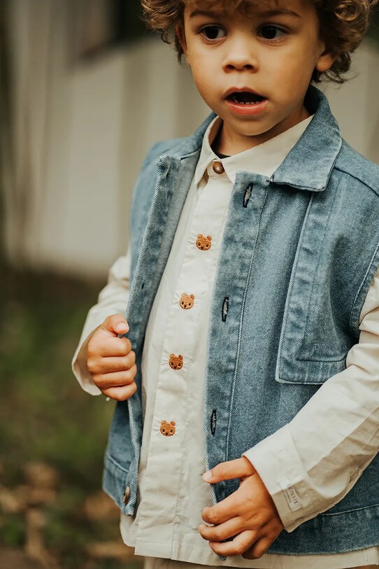 Μωρό βαμβακερό πουκάμισο Donsje Lauden Shirt Bear 4096501.68.92