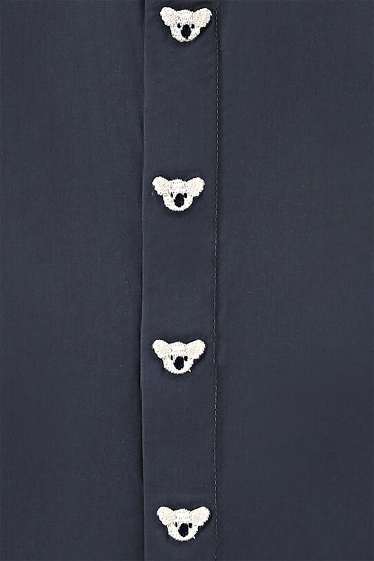 Μωρό βαμβακερό πουκάμισο Donsje Lauden Shirt Koala 4096502.68.92 σκούρο μπλε