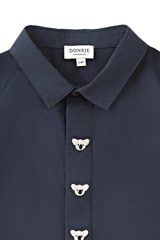 Παιδικό βαμβακερό πουκάμισο Donsje Lauden Shirt Koala σκούρο μπλε 4096502.98.128