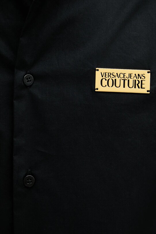 Βαμβακερό πουκάμισο Versace Jeans Couture 78GALYR1.CN002 μαύρο
