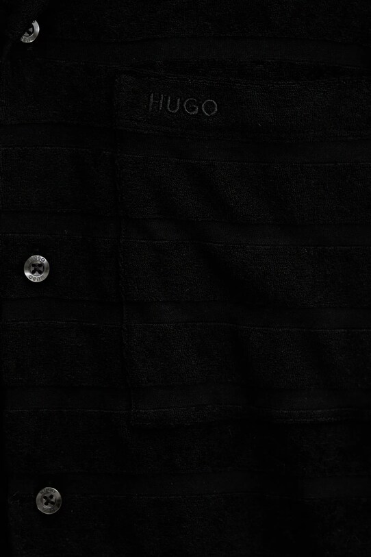 Βαμβακερό πουκάμισο HUGO 50539351 μαύρο