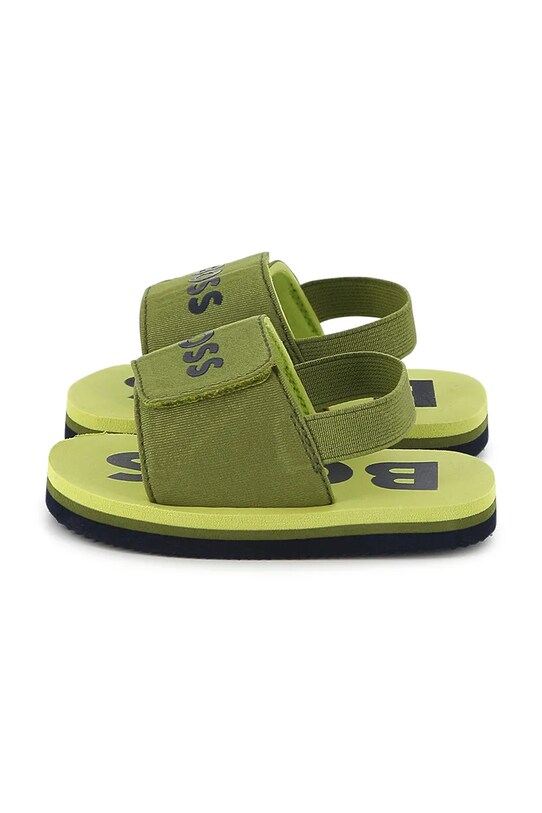 Παιδικές παντόφλες BOSS J52156.19.21 πράσινο SS25