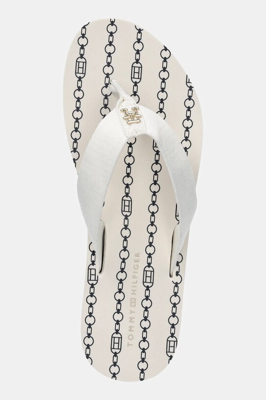 Σαγιονάρες Tommy Hilfiger TH CHAIN PRINT BEACH SANDAL μπεζ FW0FW08514
