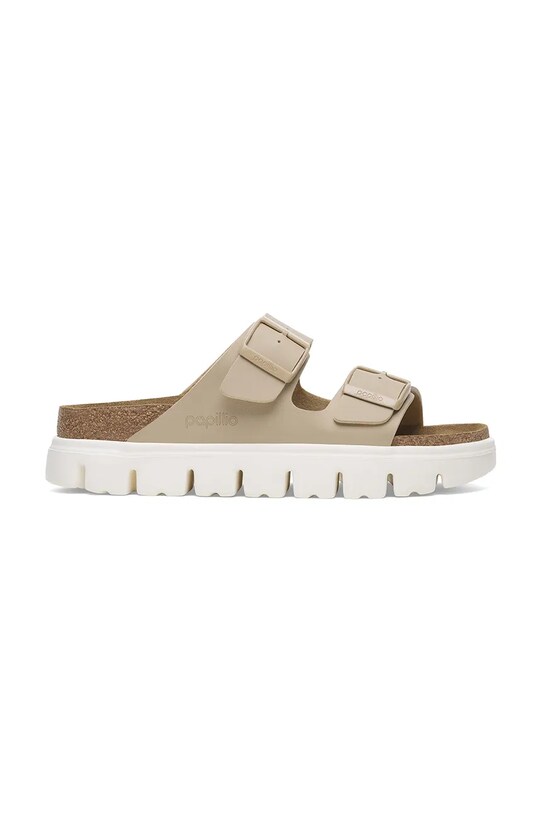 Παντόφλες Birkenstock Arizona Chunky Birkenstock x Papillio ίσια πλατφόρμα μπεζ 1029094