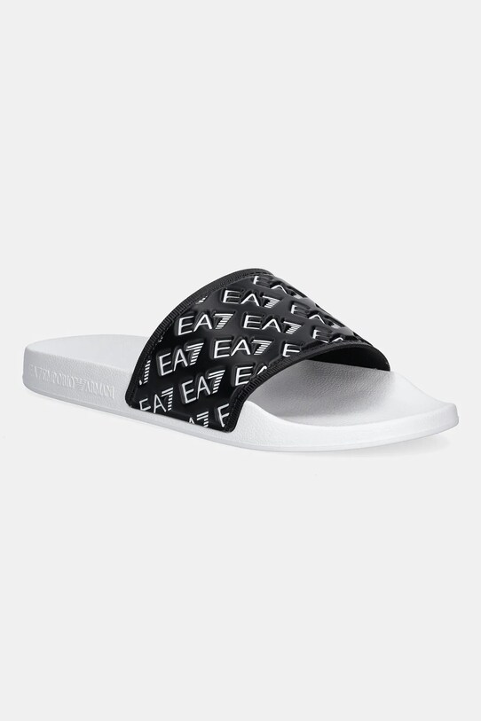 Παντόφλες EA7 Emporio Armani φλατ λευκό AF15125.7X000109