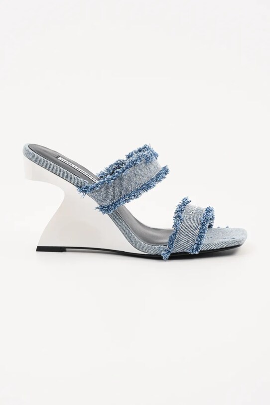 Παντόφλες Karl Lagerfeld WAVERLY πλατφόρμα μπλε KL34611D.DLB